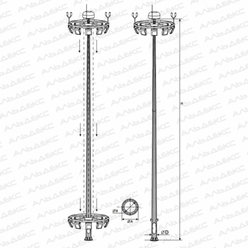 ВМО-35-В высокомачтовая опора